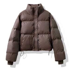 Loose Short Cotton-padded Jacket Fashion Coat 2025 Slim Winter New Thickened Small Men's Vertical Collar Bread