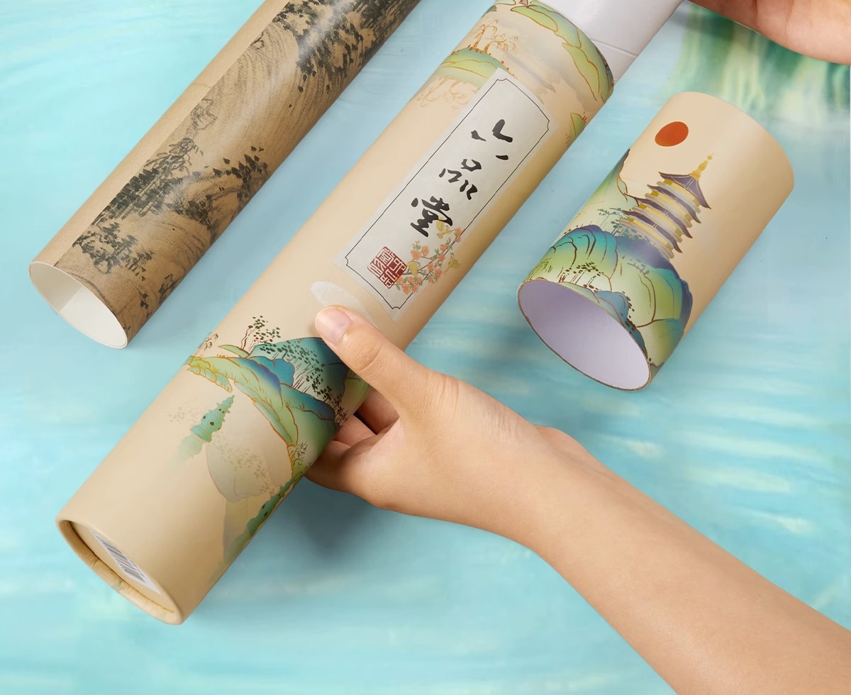 【中国直邮】 六品堂 长卷轴字帖 5张套装 送钢笔 临摹练字 成人正楷 硬笔书法 送礼 礼品