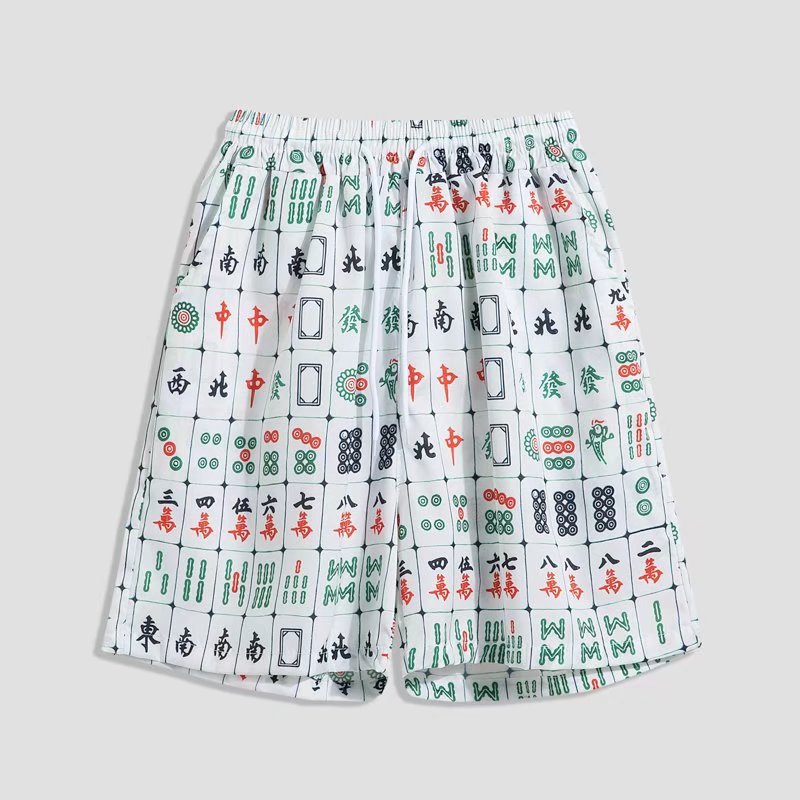 Viento todo partido ganar dinero patrón abrigo batalla camisa Lucky Battle robe ropa elementos jugando Mahjong hombres y mujeres chino