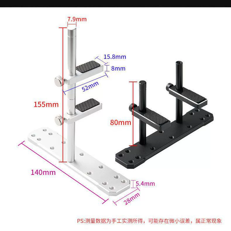 Graphics card support bracket, aluminum alloy, single or double‑arm, vertical fixed for desktop PCs
