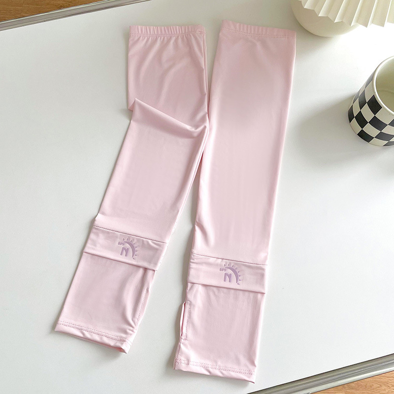 Color sólido deportes protección solar opresleeve verano de las mujeres UV protección conducción al aire libre equitación hielo seda hielo sensación hielo manga brazo protección