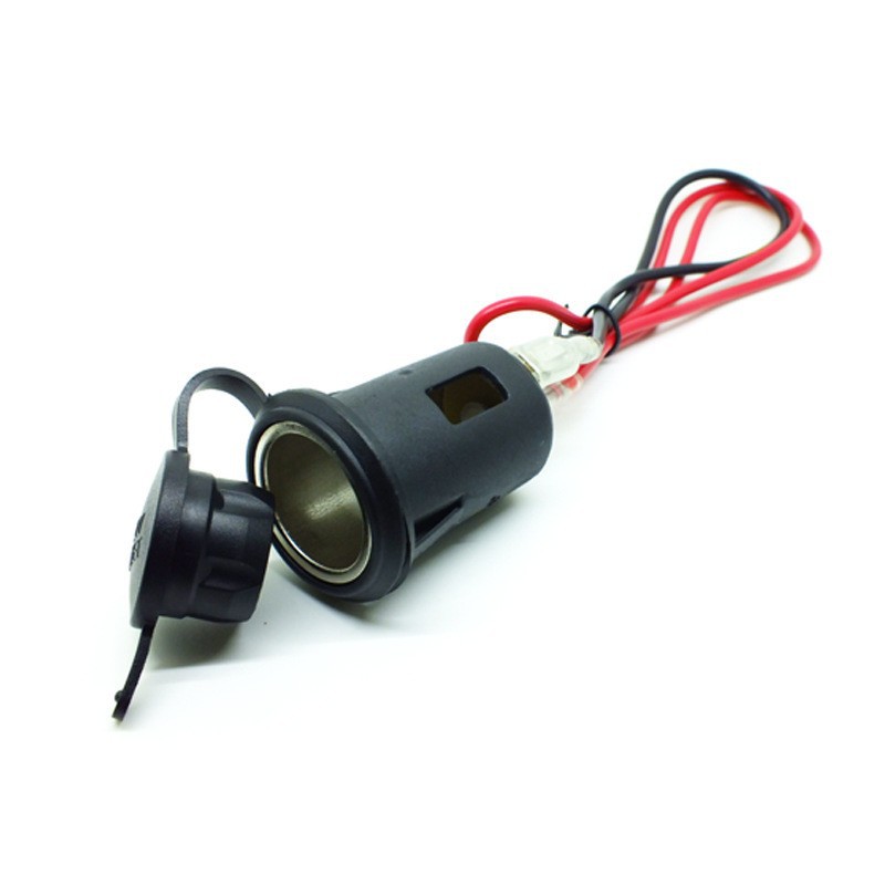 点烟器插座/防水带盖座/车载汽车摩托车改装电源插座/GPS插座