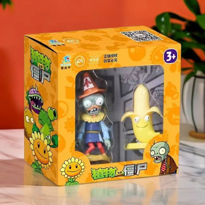 Genuino Plants vs. Zombies Toys Caja ciega Hielo Sandía Pimiento Dulce y repollo Lanzador Monopatín Noble Concha al acecho