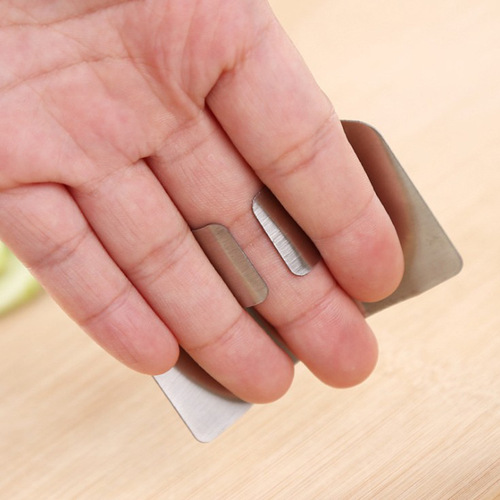 Stainless steel vegetable cutting hand guard household finger guard kitchen anti-cut finger guard tool splint finger guard finger guard