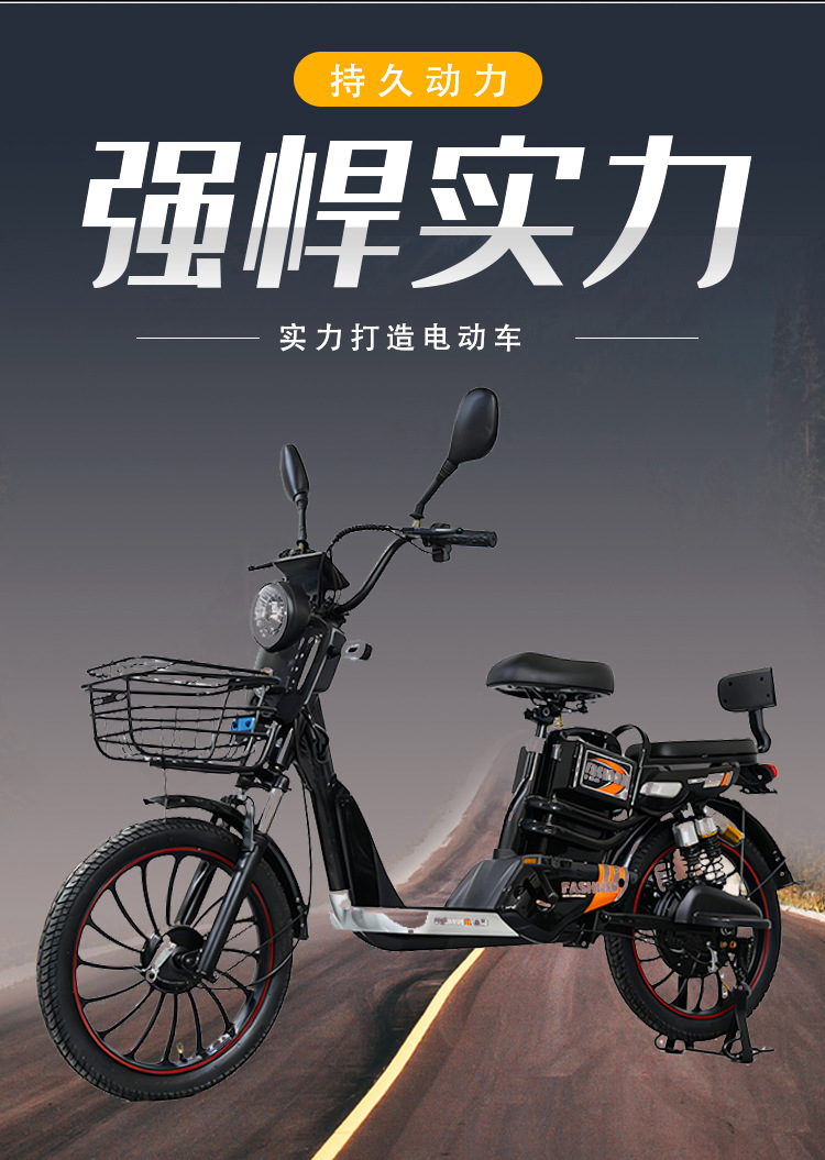 Large Tire Electric Bicycle Adult Two-Wheeled Electric Commuter Bike