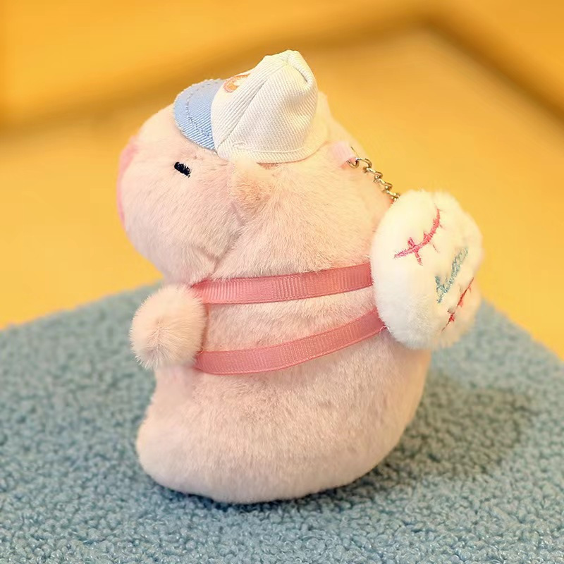 泡を吹き、揺れ、音を出して、奇妙な音を出すカピバラのペンダント、ぬいぐるみキーホルダーペンダント、かわいい人形ギフト|undefined