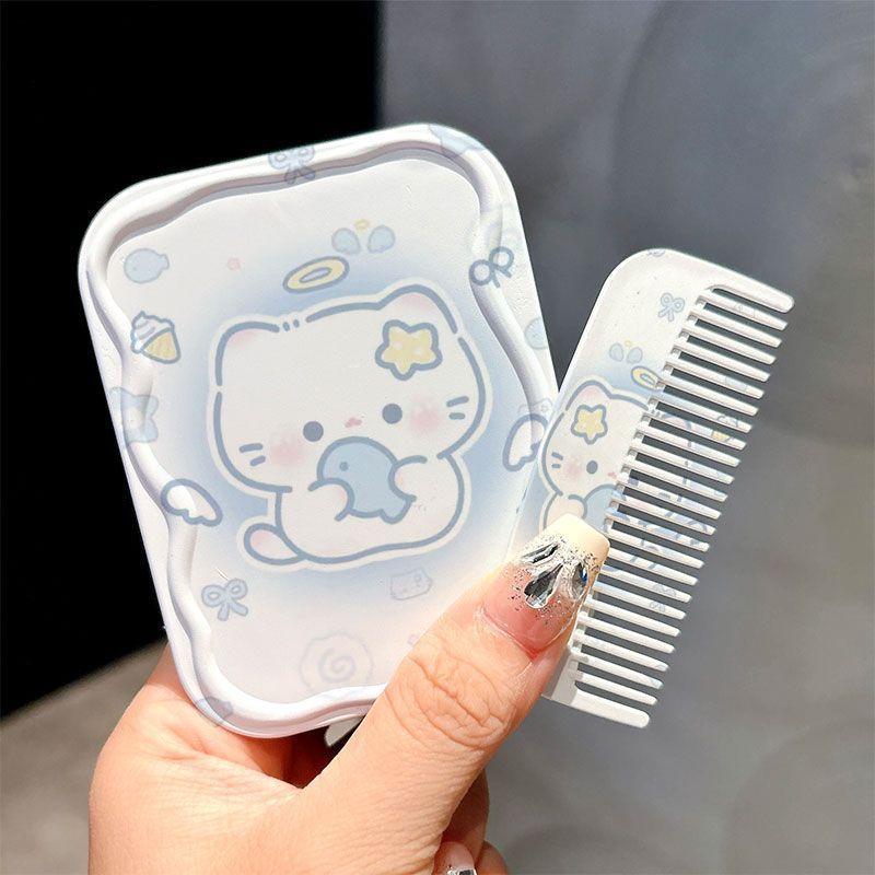 Angel Cat Style 1 integrated mirror comb (mirror + same style comb)