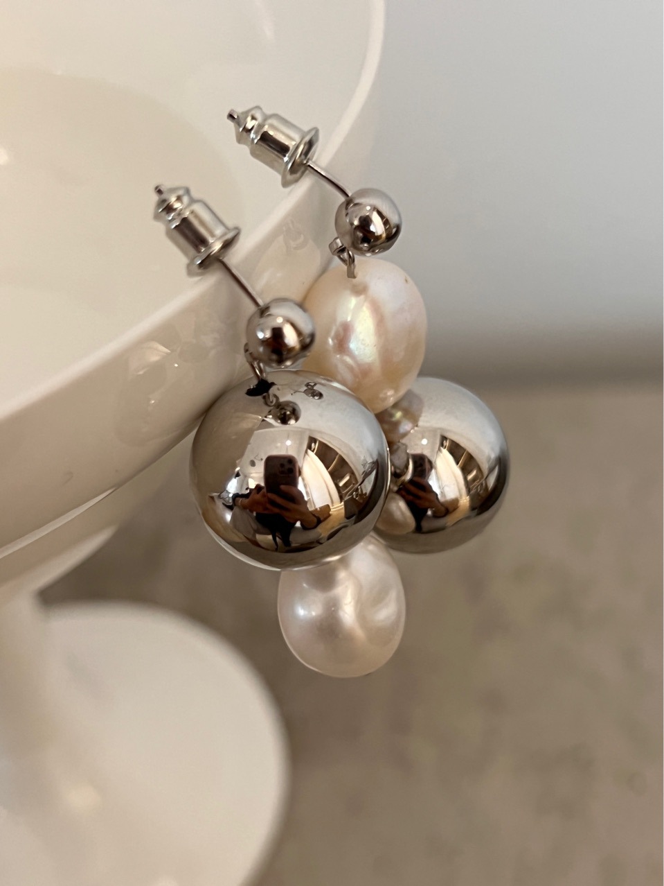 Heart Shape Pattern Women's Gender 1 Pair Simple Style Heart Shape Patchwork Copper Drop Earrings