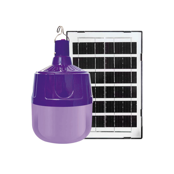 Bulb solar-powered