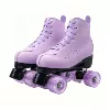 Purple leather + purple transparent wheel