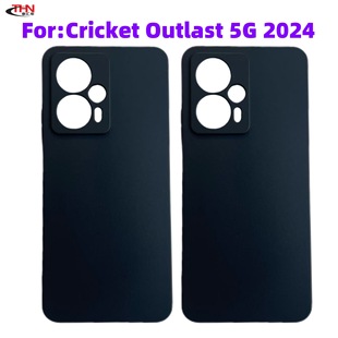 For Cricket Outlast 5G 2024 mobile phone case protective cover TPU material black frosted soft case