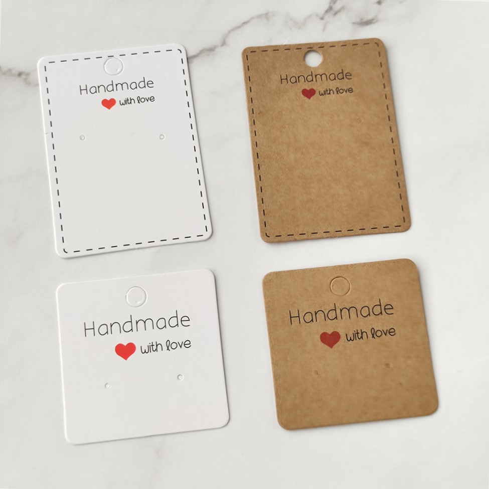 外贸英文字母耳环项链卡片首饰纸卡饰品包装卡纸logo首饰包装卡片