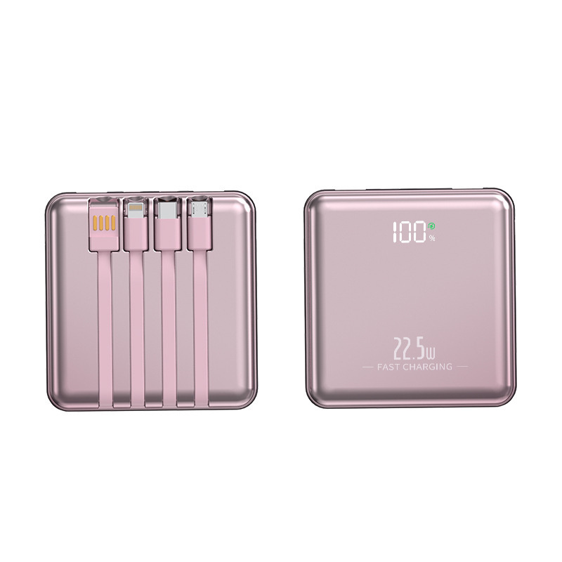 4 線式メタリックペイント高速充電 3C パワーバンク 1/20000 mAh 超薄型ポータブル PD モバイル電源ユニバーサルを搭載|undefined
