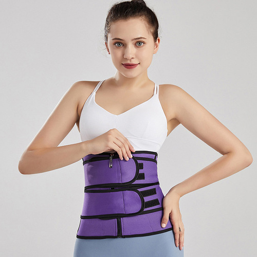 Amazon neoprene belt fitness sports tight waist training body shaping belt double belt for women