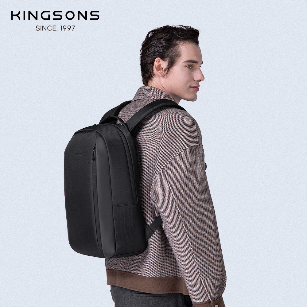Mochila Jinshengs para exteriores, informal, de negocios, para hombre, impermeable y ligera, para computadora de 15 pulgadas, mochila de viaje.