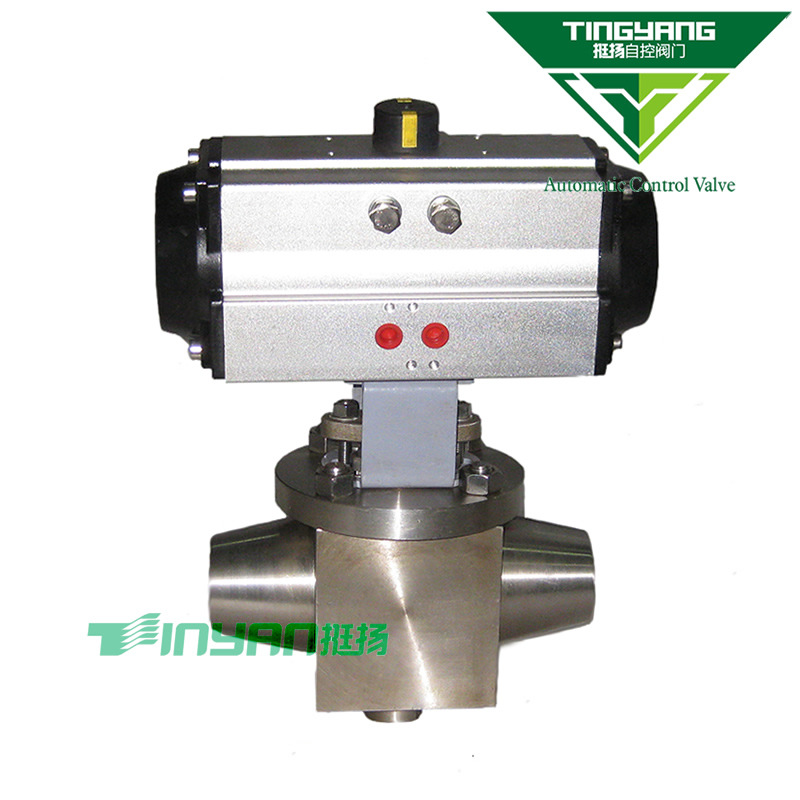 气动高压上装式偏心球阀 DYQ667Y上装式球阀 气动上装式偏心球阀