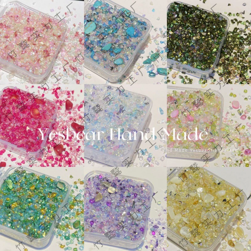 YESBEAR Большой мишка HANDICULUM DIY кольцо Лиу пески неправильная призрачная стеклянная рамка Минер Framemail заполнение