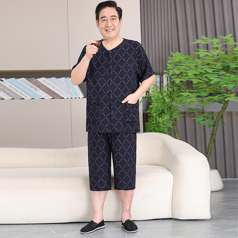 반팔 7부바지 정장[D71 체크무늬]