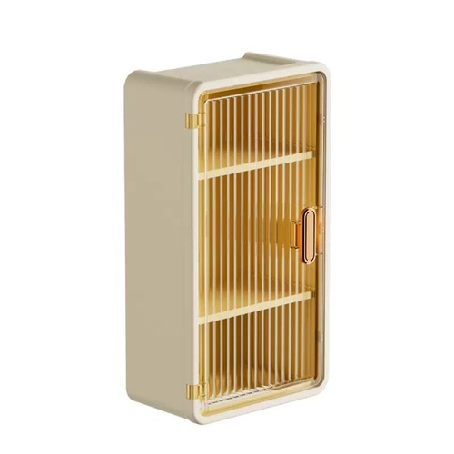 Wall-mounted toilet paper holder without drilling, waterproof bathroom tissue storage box, large size, shelf organizer