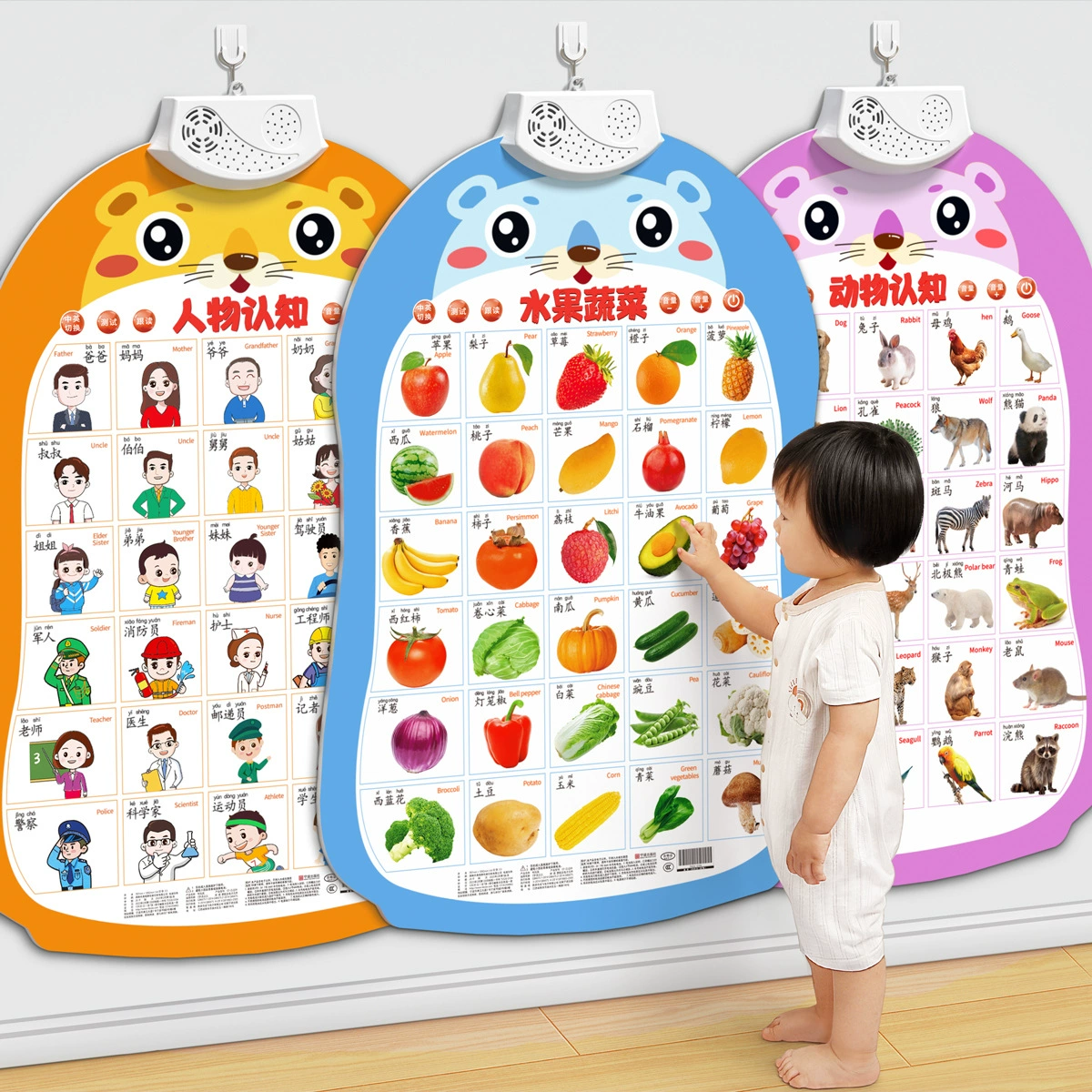 Младенцы со звуком раннего обучения настенные диаграммы Просвещение