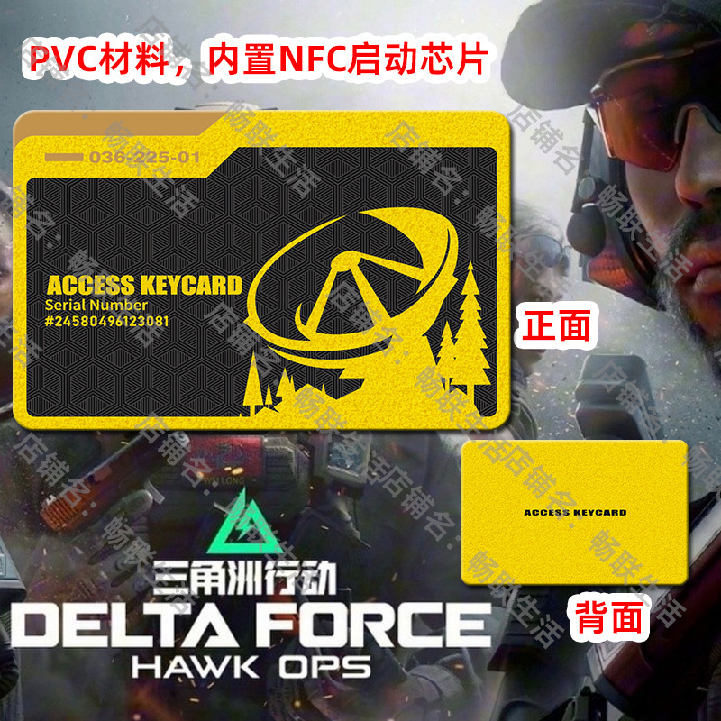 デルタルームカード周辺モデル PVC素材 ジェネラルマネージャー プレジデントカード キングキーホルダーカード NFCスタートゲーム|undefined