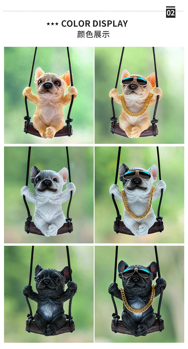 New car pendant car interior pendant Internet famous swing method dog car pendant decoration load rearview mirror car pendant car