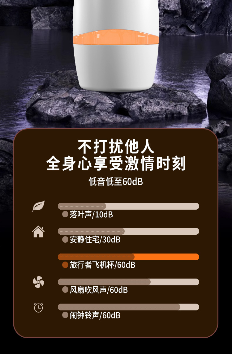 Traveler Automatic Aircraft Cup Male Masturbator with Voice Function, TPE Hands-Free Electric Toy — detail image 26