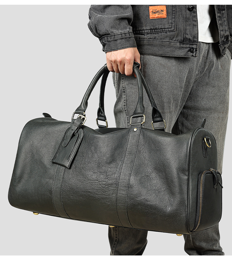 Herren Reesetasche Aus Echtem Lieder Grouss Vakanzentasche_voghion.com