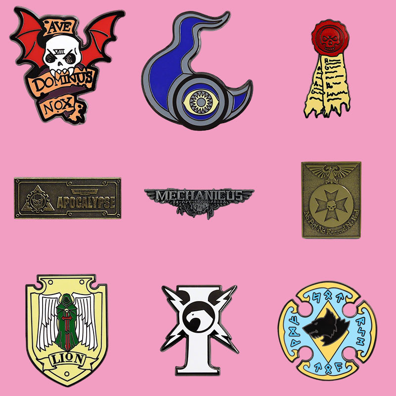 Aliexpress Cross-Border New Warhammer 40K Merchandise Brooch Game Gift Cartoon Metal Badge Clothing Accessories