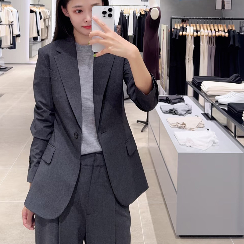 Nanyou Factory Wholesale Th Spring/Summer New Style Wool Slim Fit Commuter Blazer for Women