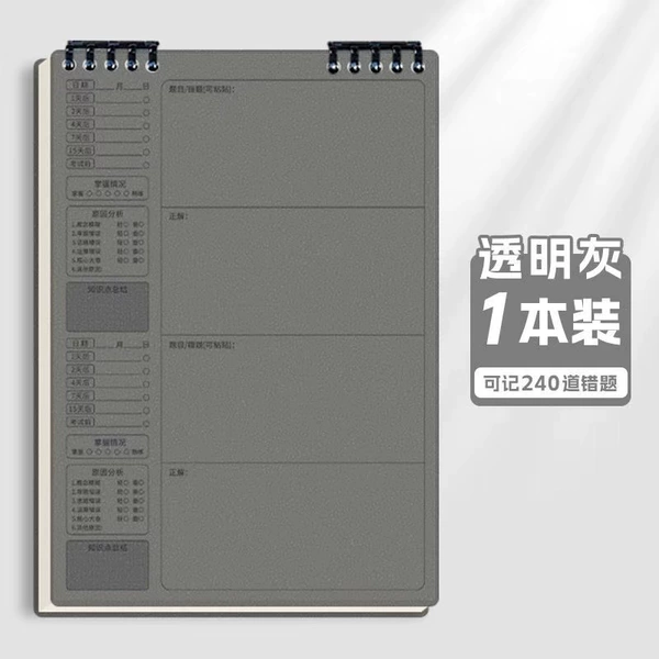 Transparent gray (1 shell + 1 core)