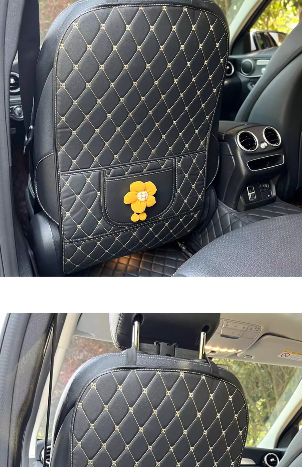 Car Anti-Kick Pad, Seat Back Protection Pad, Backrest Protective Pad, Children's Rear Seat Car Anti-Wear and Anti-Dirt Pad