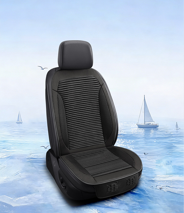 Car seat ventilation cushion for summer cooling, cooling fan, modified for small cars 12V, trucks 24V seat cushion