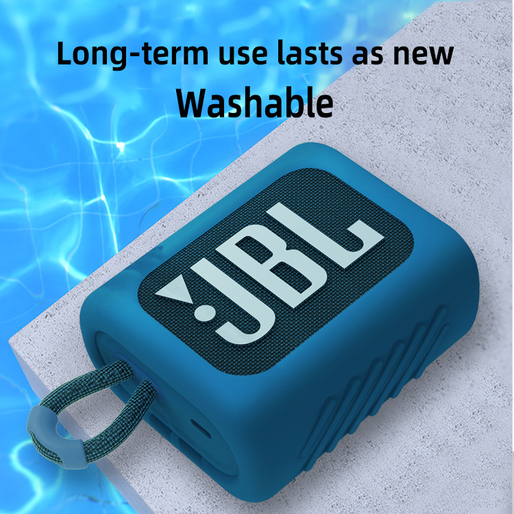 Bolsa de almacenamiento de altavoz aplicable GO3 caja de almacenamiento de silicona bolsa portátil JBL go3 funda protectora bolsa de almacenamiento de audio