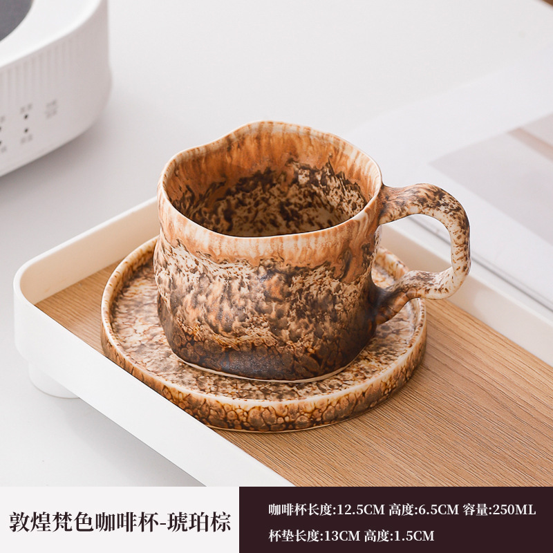 Horno transfronterizo de exportación de tazas de café de cerámica fuente de tazas de cola tazas de marca de tazas de restaurantes retro estadounidenses tazas de agua de alojamiento lotes