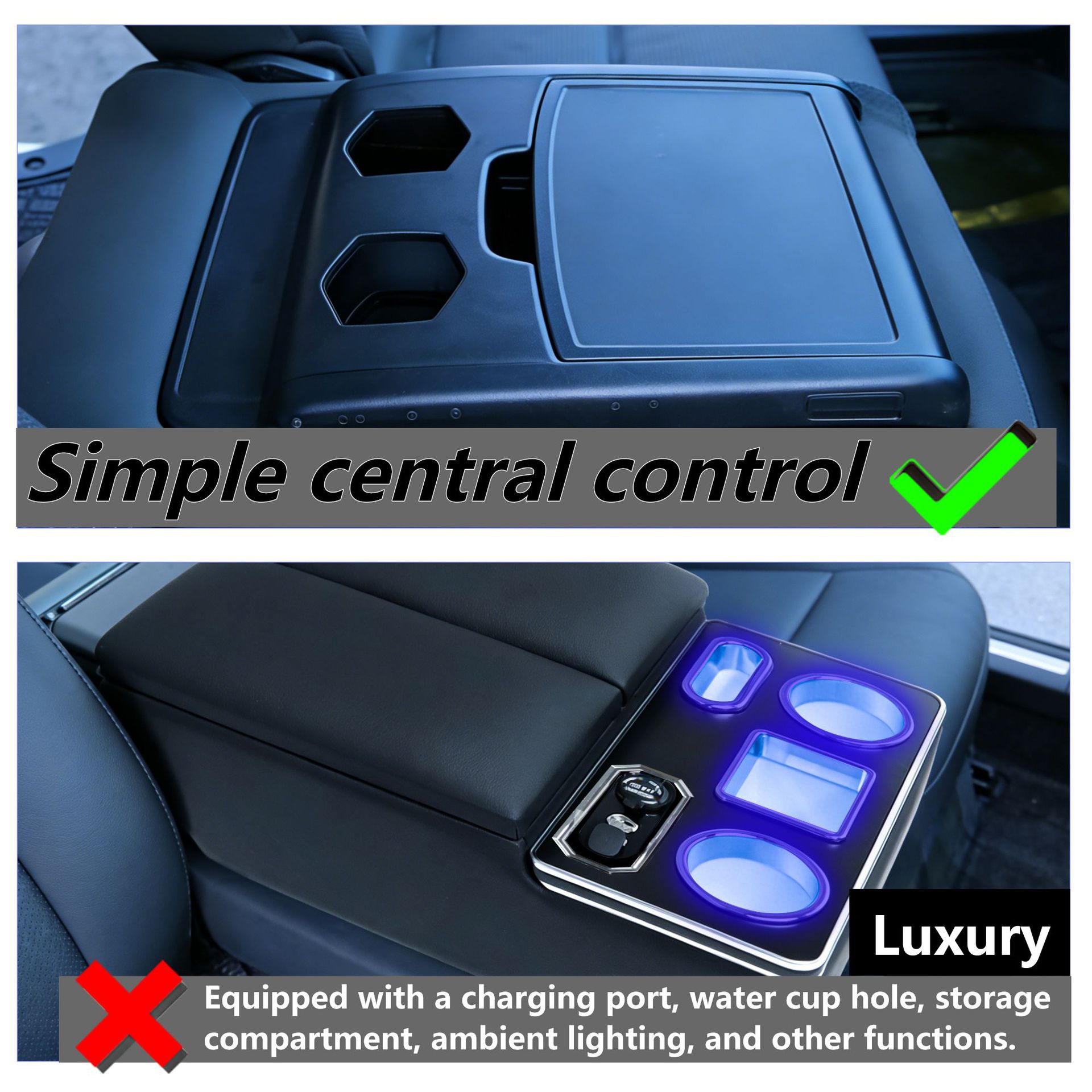 Suitable for Toyota Hiace 200 Series Dx Armrest Box, Center Console Storage Box, Cup Holder Accessories Modification