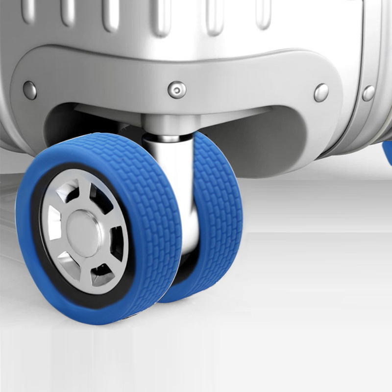 Transfronterizos cubierta de rueda de silicona cubierta de rueda de maleta cubierta de rueda de maleta cubierta de rueda silenciosa reducción de ruido