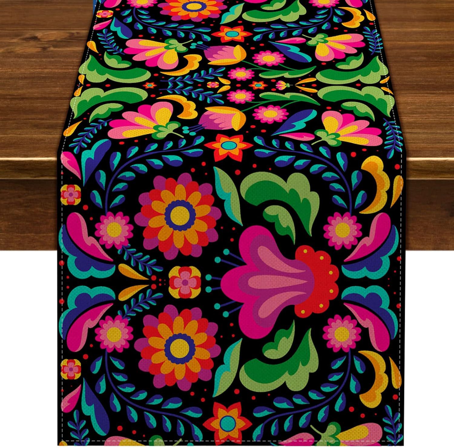Transfronterizo 2024 Amazon nuevo tema de carnaval fiesta decoración de mesa de lino tabla de bandera mesa de comedor restaurante