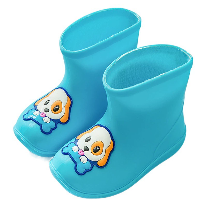 Детская непромокаемая обувь, женские детские противоскользящие сапоги для мальчиков на флисовой подкладке Милая непромокаемая обувь для девочек-садика оптом