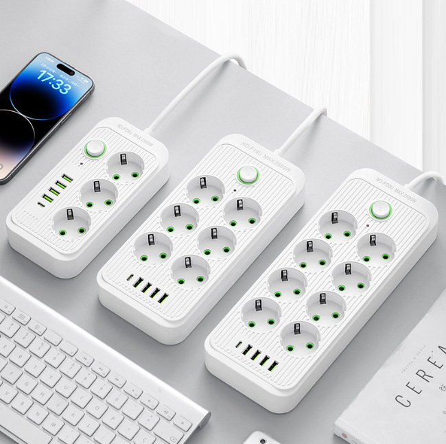 Venta directa de fábrica enchufe USB de orificio especial estándar europeo enchufe de interruptor alemán enchufe de enchufe de carga enchufe al por mayor y al por menor