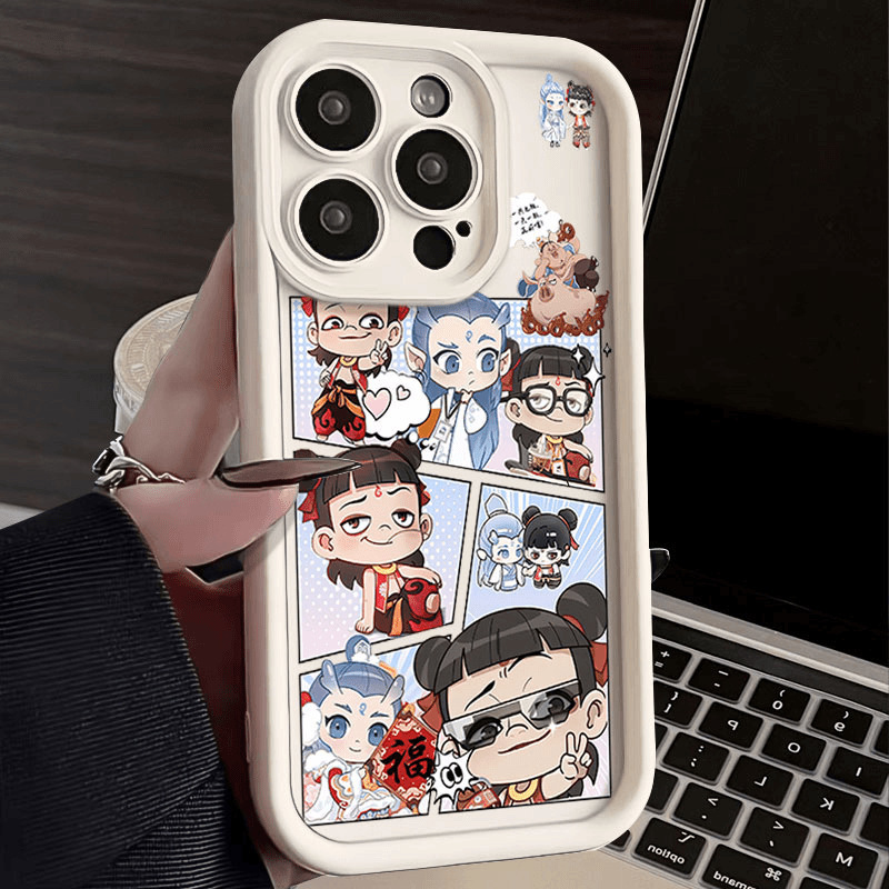 Nezha Is Suitable for 16Promax14 New Iphone15 Mobile Phone Case 13 Apple 12 Cute 11Xr8 All-Inclusive 76P