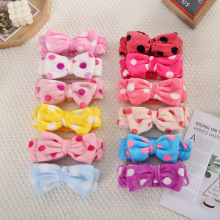 韩版洗脸发带女士 潮发箍蝴蝶结发饰女孩束发带头饰礼品头花批发