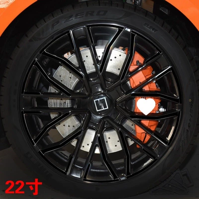 laser colorful decorative wheel | Brake caliper cover - model-c-22inch-glossy-black