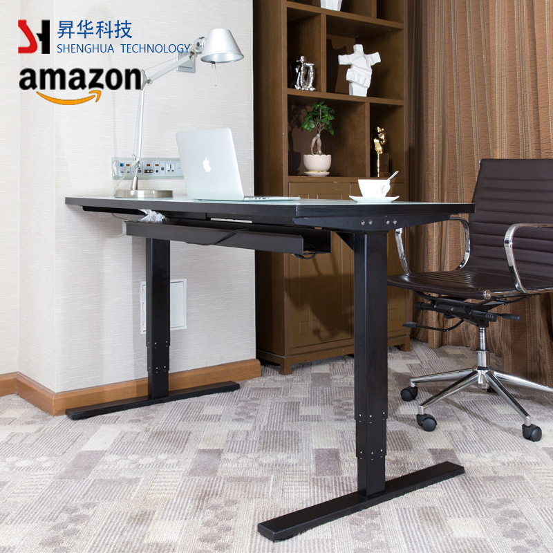Intelligent Dual-Motor Movable, Stable, Silent, Electric Height-Adjustable Desk with Leg Frame
