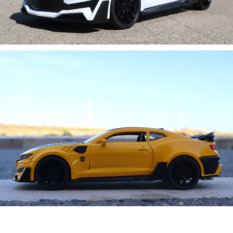 展示架恒腾大黄蜂跑车合金车模1：24科迈罗儿童仿真汽车模型玩具详情图16