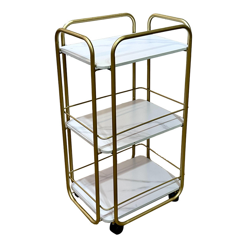 Estante de almacenamiento multicapa de piso de carro pequeño móvil para almacenar hardware de acabado y almacenamiento de paneles de mármol con ruedas