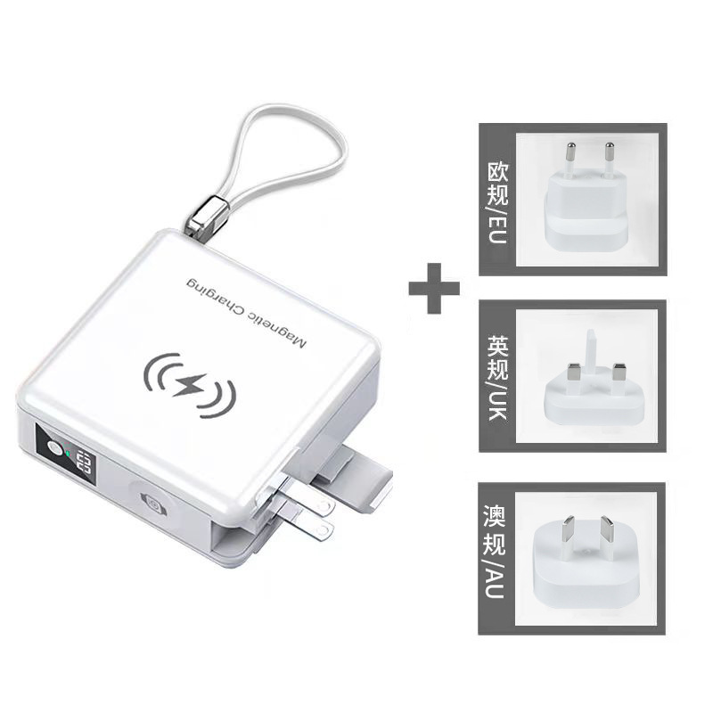 国境を越えた PSE 認証 15000mah 台湾米国標準 110V パワーバンク急速充電 6 イン 1 磁気モバイル電源|undefined