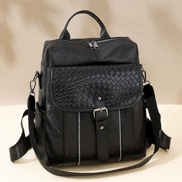 (Cross-border trading), polyurethane backpack, capacious one-shoulder bag, travel bag