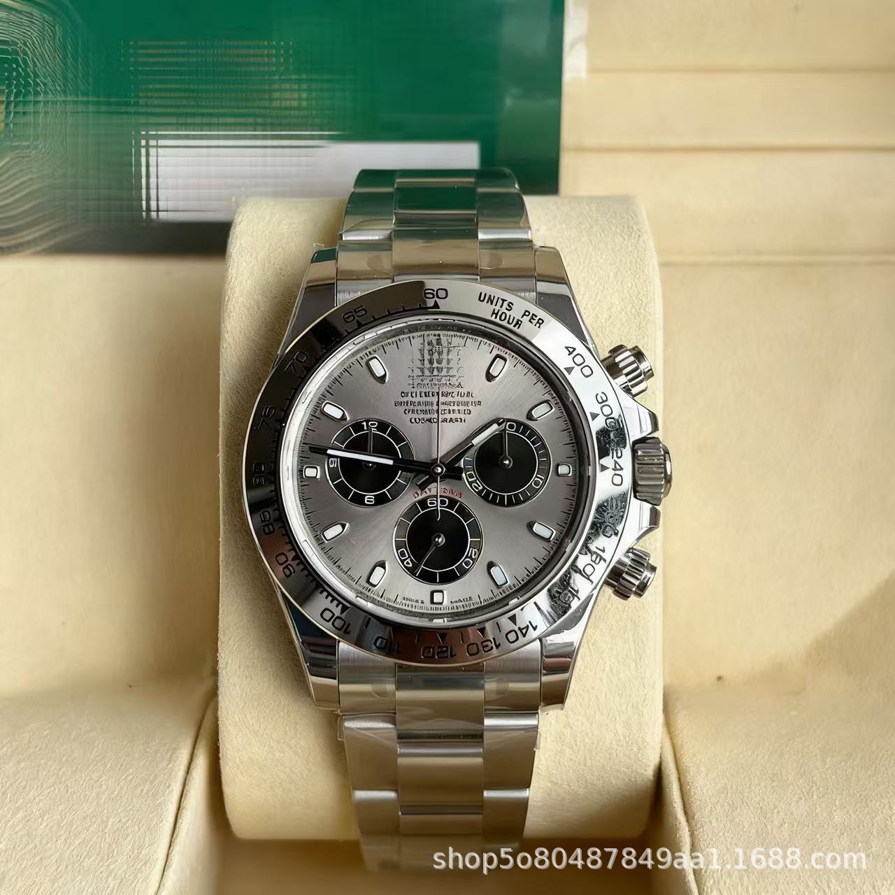 Laojia Cosmic Chronograph Ditona fábrica de relojes limpios Panda Diyu Wenle con el mismo reloj mecánico de acero para hombres