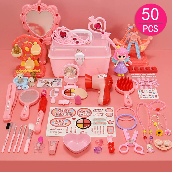 856 Makeup Box Beauty Set+Magic Mirror+Pirate Ship